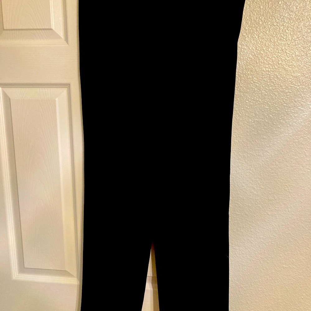 Black high waisted dress pant wide leg
